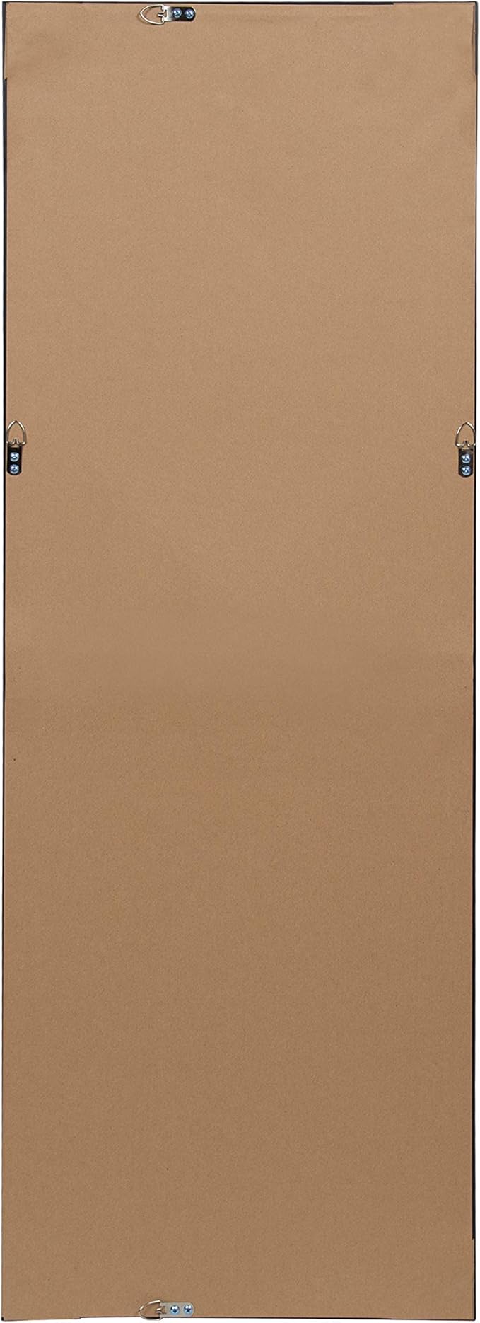 Kate and Laurel Calter Modern Framed Full Length Beveled Wall Mirror, 17.5x49.5 Gold