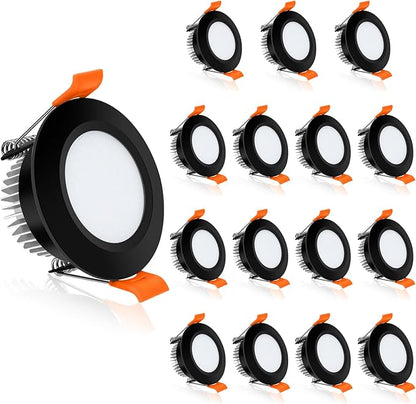 2 Inch LED Recessed Lighting, Dimmable Downlight 3W(35W Halogen Equivalent), CRI80, 5000K Daylight White Ceiling Light with LED Driver (16 Pack)