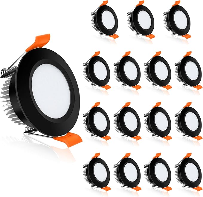 2 Inch LED Recessed Lighting, Dimmable Downlight 3W(35W Halogen Equivalent), CRI80, 3000K Warm White Ceiling Light with LED Driver(16 Pack)