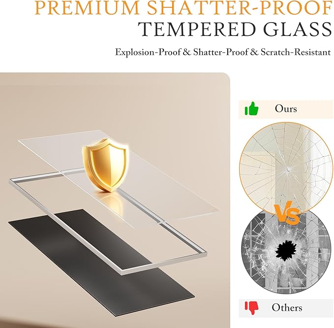 NEWBULIG Full Length Mirror, Full Body Floor Mirror with Aluminum Alloy Thin Frame, Wall or Standing Mirror for Bedroom, Living Room, Dressing Room