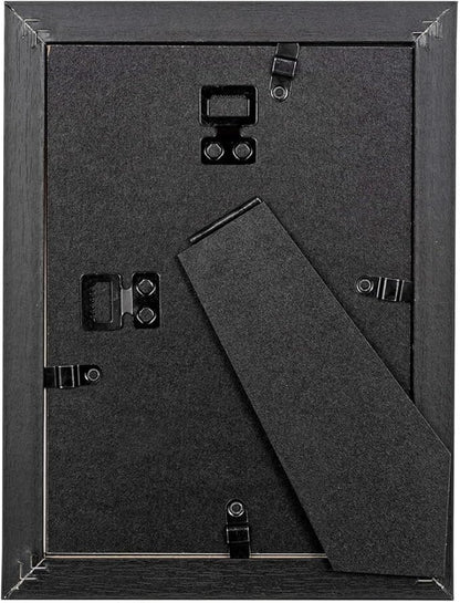 5x7 Picture Frame Black, Display 5x7 without Mat or 4x6 with Mat, Wall Gallery Photo Frames