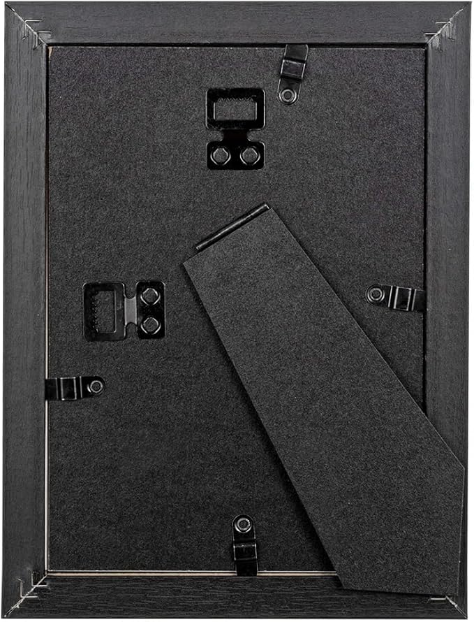 5x7 Picture Frame Black 2 Pack, Display 5x7 without Mat or 4x6 with Mat, Wall Gallery Photo Frames