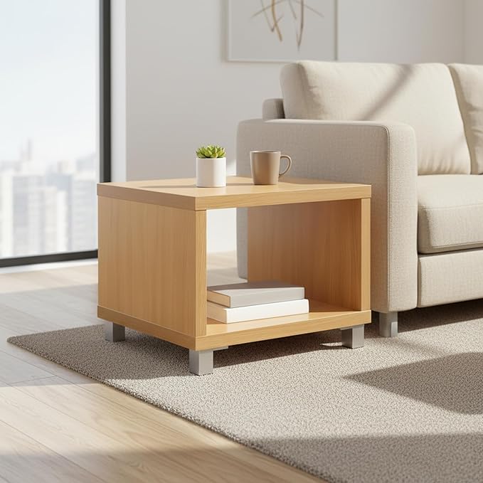 Furinno XBF66-C Nihon Contemporary Side/End Table, Light Cherry