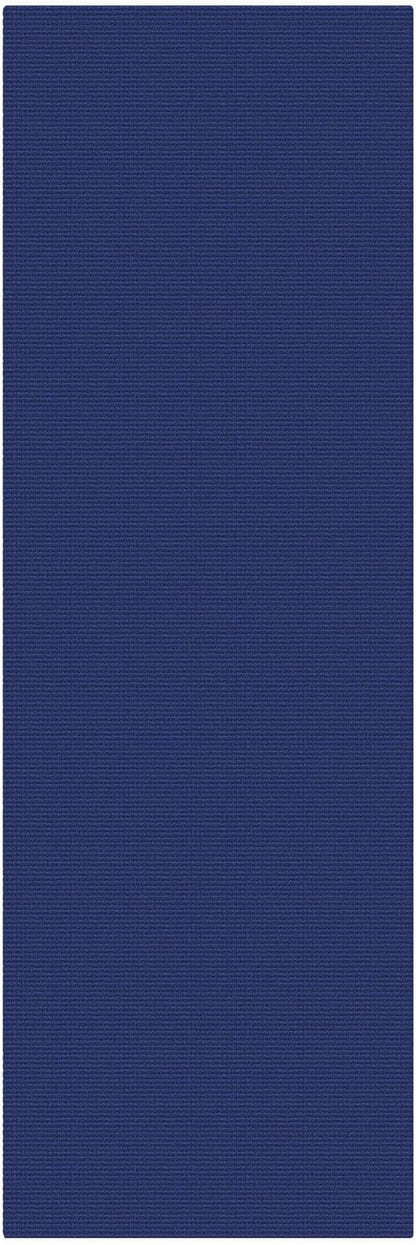 KOZYFLY Cotton Runners for Hallway 3x9, Wide Washable Runner Rug, Woven Non Slip Kitchen Runner, Braided Entryway Rug, Floor Carpet for Foyer, Bedroom, Hall, Royal Blue/Navy