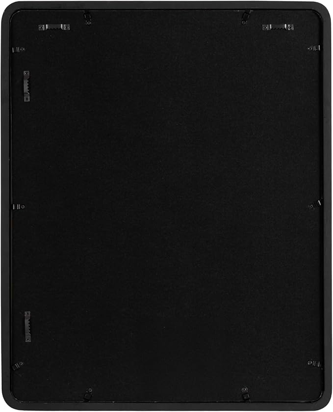 Kate and Laurel Inglewood Modern Wall Picture Frame Set of 3; 16x20 matted to 8x10; Black; Three-Piece Frame Set for Gallery Wall Accent Set in Living Room Decor