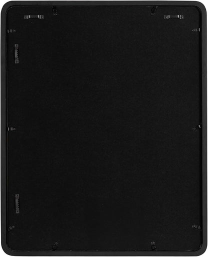 Kate and Laurel Inglewood Modern Wall Picture Frame Set of 3; 16x20 matted to 8x10; Black; Three-Piece Frame Set for Gallery Wall Accent Set in Living Room Decor