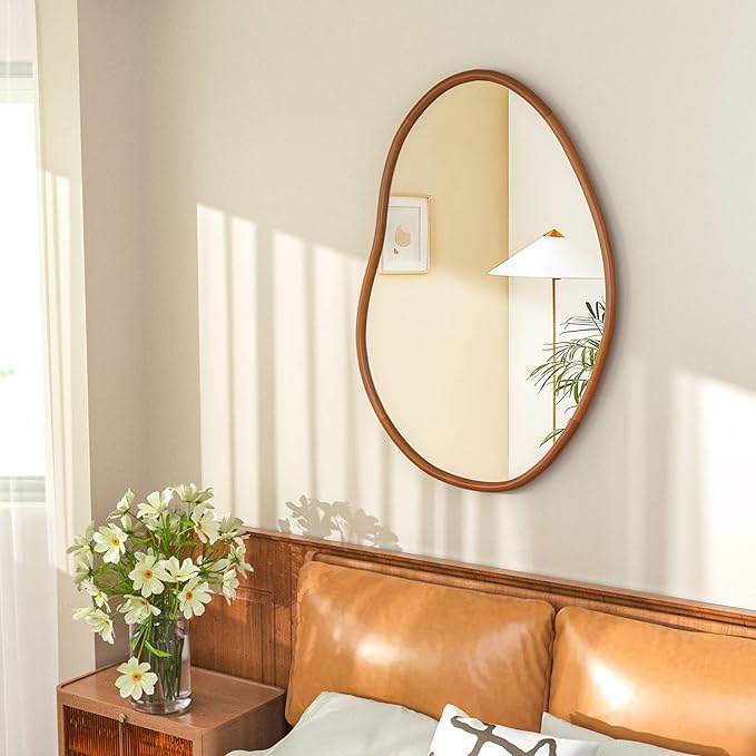 Irregular Wall Mirror Decorative Asymmetrical Mirror Abstract 32x22 inch