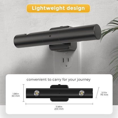 L LOHAS LED Night Light, Night Lights Plug into Wall, Auto Light Sensor 180° Rotating[1-Pack], Brightness Adjustable 0-100Lm, Soft White 3000K, Modern Nightlights for Bathroom, Hallway