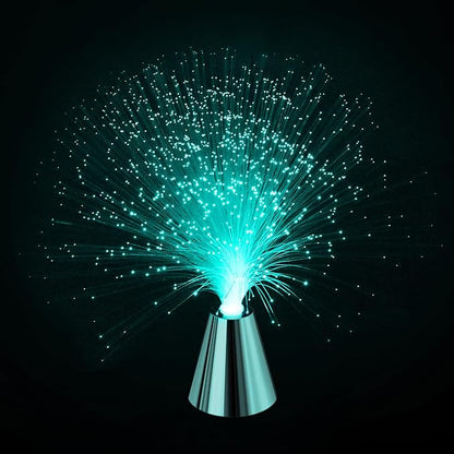 Sensory Fiber Optic Lamp - LED Color Changing with Cone Base - Fiber Optic Lights with Battery Powered - Calming Mood Night Light …