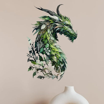 Benziso Dragon Metal Wall Art Medieval Decor Fantasy Decorations (colorful-1)