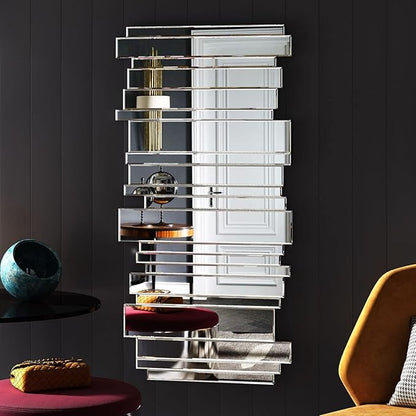 Decorative Mirrors for Wall Decor Large Mirrors for Wall Decor Living Room Silver Mirrors 24×47 inch (Silver)