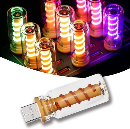 Touch Control Retro USB Night Light, Touch Adjustment Lights,Plug in USB Auto Night Light, Mini LED Bulb for Car, Camping, Gift, Party, Holiday Decoration, Bedroom, Desktop (Green, 903)