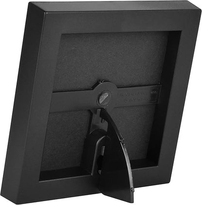MCS Format 4x4 Picture Frame Black, Square Gallery Wall Vertical & Horizontal Wall Hanging Small Picture Frame or Tabletop Easel for Photos & Art Prints (12-Pack)