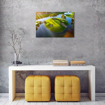 Island Golg Hole in Arizona Wall Art for Living Room Bedroom Bathroom Home Decoraitons Golf Course Picture Poster Framed Artwork Canvas Prints Ready to Hang(18''H x 24''W)