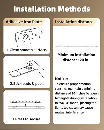 EZVALO Under Cabinet Lights, 14.5'' Motion Sensor Light Indoor Dimmable, 4000mAh Rechargeable Closet Lights 5700K with Remote Control, Wireless Under Counter Light for Kitchen,Cabinet,Bedroom（4Pcs）