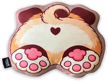 Toothsome Studios Pug Dog Shape Butt Pillow, Polyester Cotton Stuffed Throw, Novelty Animal Design, Multi-Color, 12 Inches (Pug)