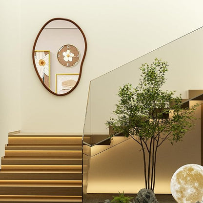 Irregular Wall Mirror Decorative Asymmetrical Mirror Abstract 32x22 inch
