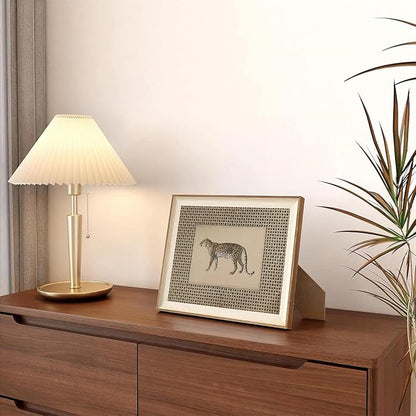 ASTRDECOR Vintage Leopard Framed Wall Art, Cheetah Safari Canvas Print, Wildlife Animal Artwork for Living Room, Bedroom, Neutral Farmhouse Decor 10"x12"