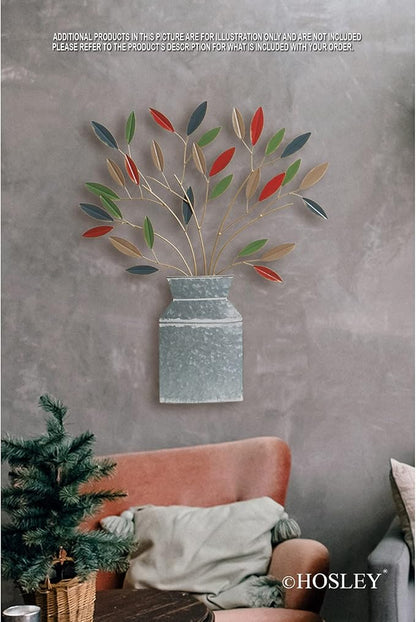 Hosley Metal Dimensional Wall Art Vase- 24" High. Ideal Gift for Weddings, Special Occasion, Home Decor, Party, Spa, Votive/LED Gardens, Home Office O9