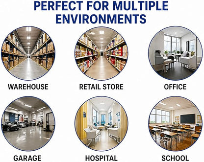 12” Acrylic Convex Mirror, Round Indoor Security Mirror for the Garage Blind Spot, Store Safety, Warehouse Side View, and More, Wall Mirror for Personal or Office Use - Vision Metalizers,Black