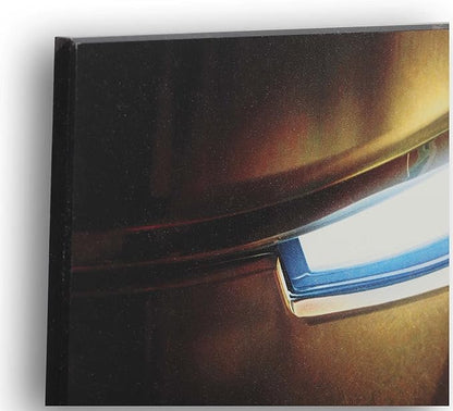 Open Road Brands Marvel Iron Man Wood Wall Decor - Classic Iron Man Picture for Man Cave or Bedroom