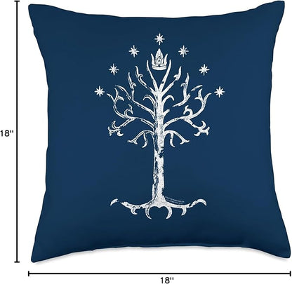 The Lord of The Rings Tree of Gondor Throw Pillow