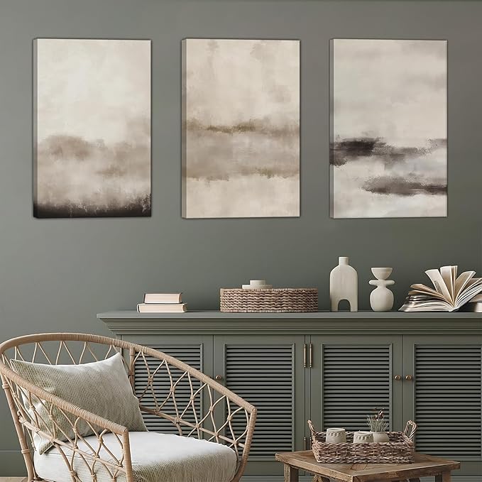 Framed Wall Art Set of 3 – Canvas Poster Paintings Print Picture Artwork Posters Prints for Home Décor, Modern Wall Decoration
