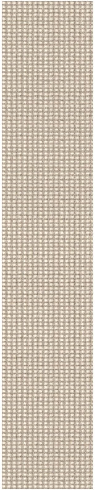 KOZYFLY Cotton 2.5'x14' Runners Rugs for Hallway, Long Washable Runner Rug, Woven Non Slip Kitchen Runner, Flatweave Entryway Rug, Floor Carpet for Entry, Aisle, Hall, Ivory/Camel/Brown