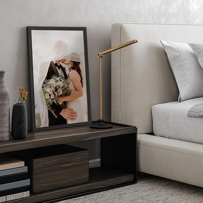 Momentworth 16x24 Frame Set of 3, Black Wood Grain 16x24 Poster Frame for Gallery Wall Mounting (3 Pack,Black)