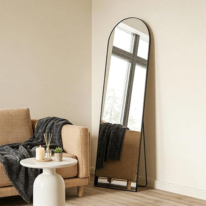 NEWBULIG Full Length Mirror, Full Body Floor Mirror with Aluminum Alloy Thin Frame, Wall or Standing Mirror for Bedroom, Living Room, Dressing Room