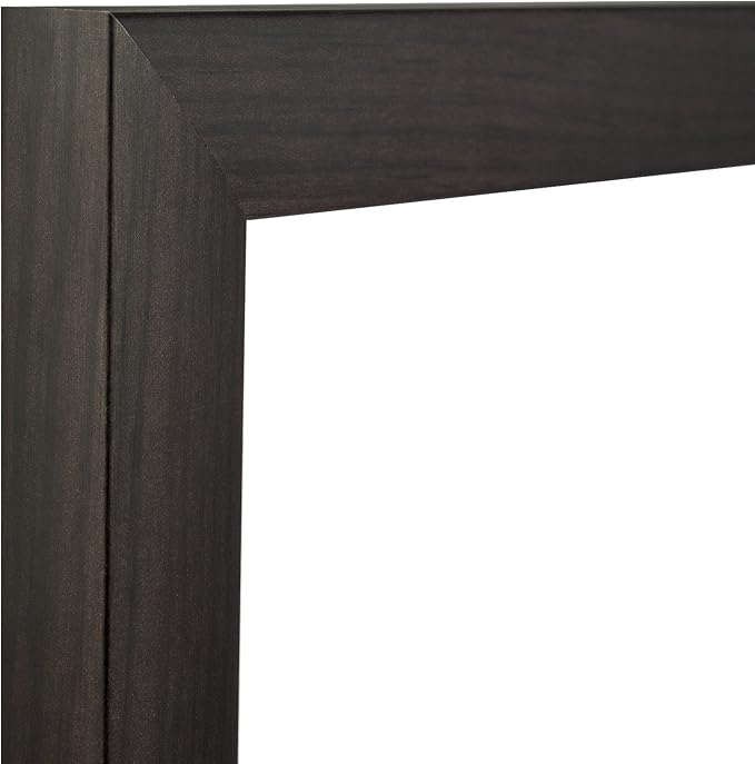 Craig Frames 7-Piece Wall Frame Set – Dark Brown 1-Inch MDF Moulding, Wood Grain Finish, Includes White Display Mats and Hanging Hardware – Photo Collage Gallery Display