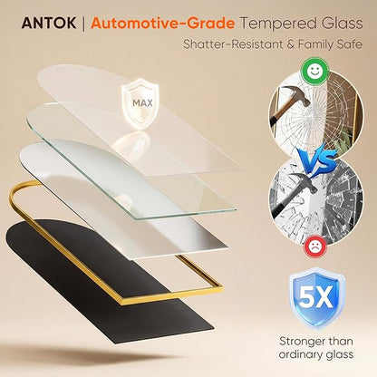 Antok 71" x28” Arched Full Length Floor Mirror, Gold Aluminum Frame, Free Standing/Wall Mount/Leaning for Bedroom, Living Room, Dressing Room