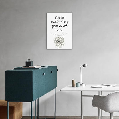 Motivational Wall Art Decor, Inspirational Sayings Canvas Print, Positive Affirmations Wall Decor Quotes Wall Poster for Office, Living Room Decor, Gallery-Wrapped Canvas Art Set Framed Ready to Hang