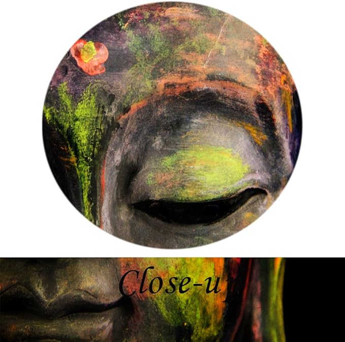 KREATIVE ARTS - Modern Buddha Head Portrait Painting Printed On Canvas Religion Wall Art Triptych Canvas Painting Home Decoration Wall Murals Ready to Hang