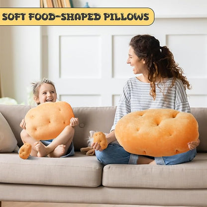 Marble Empire Potato Pillow Stuffed 3D Simulation Potato Throw Pillow Decorative Vegetable Plush Toy Soft Food Plushie(4.72inch)