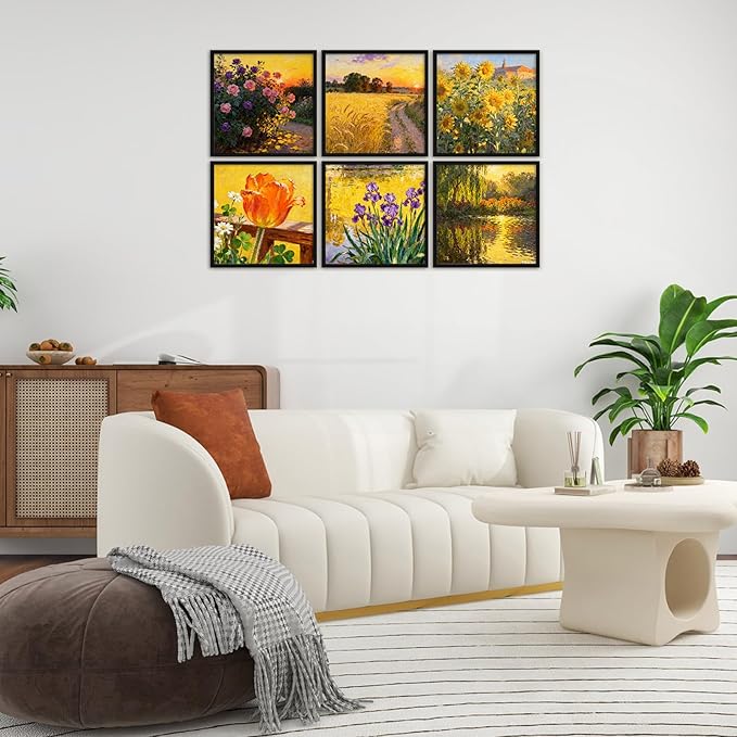 Hoikwo 18 Packs 12x12 Black Plastic Multi Picture Frames Set with Plastic Cover, for Family Photos, Artwork, Light Weight Bulk 12 by 12 Frames Pack for Wall Hanging, Stylish Picture Frames