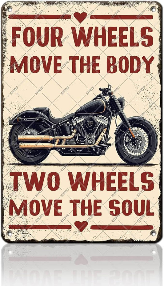 Motorcycle Metal Sign The Secret Of Life Just Enjoy The Ride Tin Poster Motorcycle Wall Decor Home Garage Kitchen Bar Man Cave Office Bedroom Boyroom Decor 12x16 Inch