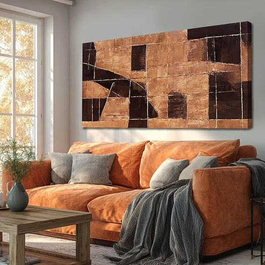 Modern Wall Art Gold Wall Artwork Line Artwork Decor for Dining Room Bedroom Office 24×48 Inch Posters for Room Aesthetic