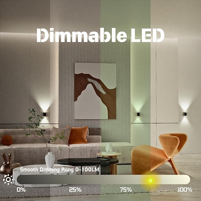 LED wall mounted night light, remote control and APP control, multiple light color options, suitable for corridor, bedroom, staircase, bathroom lighting and decorative atmosphere lighting, 1-piece set