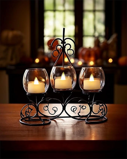 Homemory 24pcs Flameless LED Tea Lights with Remote & Timer, 400+Hours Realistic Flickering Battery Candles for Seasonal, Tabletop, and Centerpieces Decor