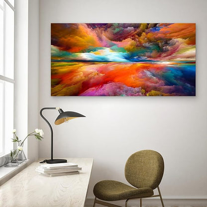 YYYYHPP YP2098 Abstract Wall Art Colorful Clouds Landscape Pictures Canvas Prints Paintings Ready to Hang for Living Room Bedroom Kitchen Home and Office Wall Decor