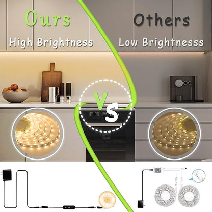 50 FT Warm White Led Lights Strip Rope Lights for Decorations Housewarming Party Indoor Decor Cuttable Strip Lights for Baby Room Bedroom Living Room Ceiling Wall