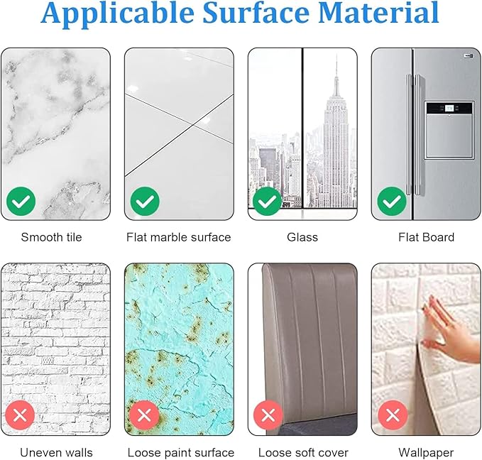 10Pcs Acrylic Mirror Tiles for Wall Decor, 4'' x 6'' x 0.07'' Rectangular Wall Mirror Sheet with Adhesive Stickers for Bathroom, Bedroom, Living Room, Home, Tables Centerpieces Decor