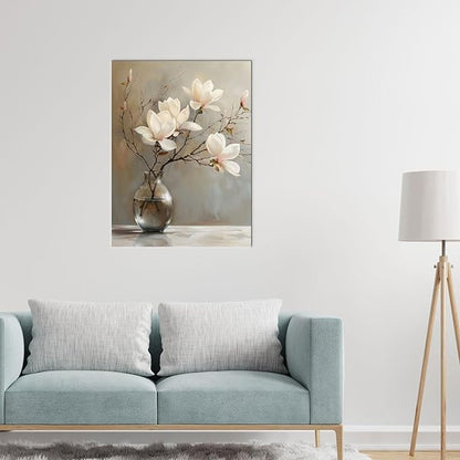 daktenn Floral Canvas Wall Art Bathroom Wall Art Pictures Wall Decor Home Decor Wall Decor for Bedroom Livingroom 24x32 Inches