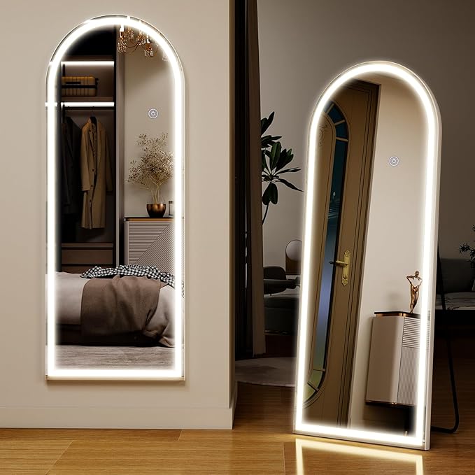 Koonmi Full Length Mirror with LED Lights 56"x20"