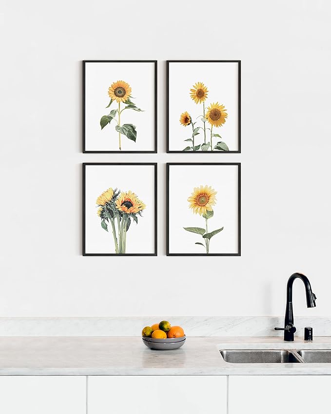 HAUS AND HUES Sunflower Set Collage 16x20