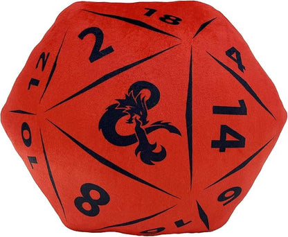 Northwest Dungeons & Dragons D20 Die Cloud Pillow 12" – RPG Plush Stuffed Toy, Geeky Room Decor for Kids & Adults, Gift for D&D Fans