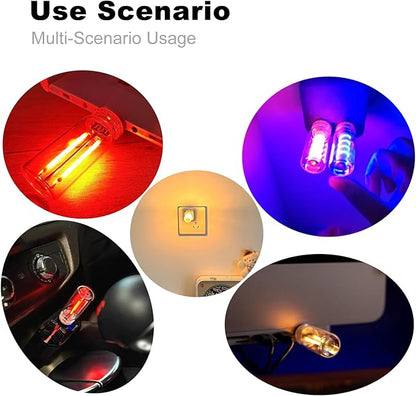 Touch Control Retro USB Night Light, Touch Adjustment Lights,Plug in USB Auto Night Light, Mini LED Bulb for Car, Camping, Gift, Party, Holiday Decoration, Bedroom, Desktop (Yellow, 901)