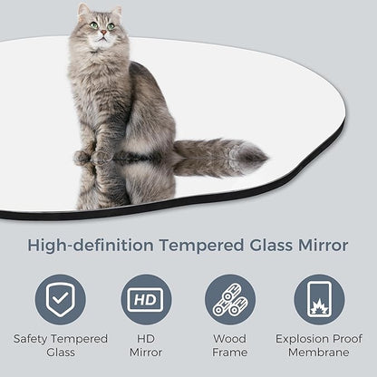 Irregular Bathroom Mirror 22''x30'', Asymmetrical Wall Mirrors with Tempered Glass for Bedroom Bathroom Living Room or Entryway