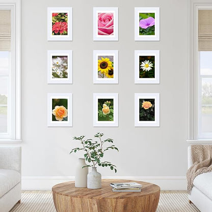 JCJMY 12 Packs 4x6 Picture Frames Bulk, Display 3.5x5 with Mat or 4x6 Without, White Gallery Frame Set, 4 by 6 Frames Bulk Set of 12, Collage Wall Decor Photo Frame Set for Wall and Tabletop, White